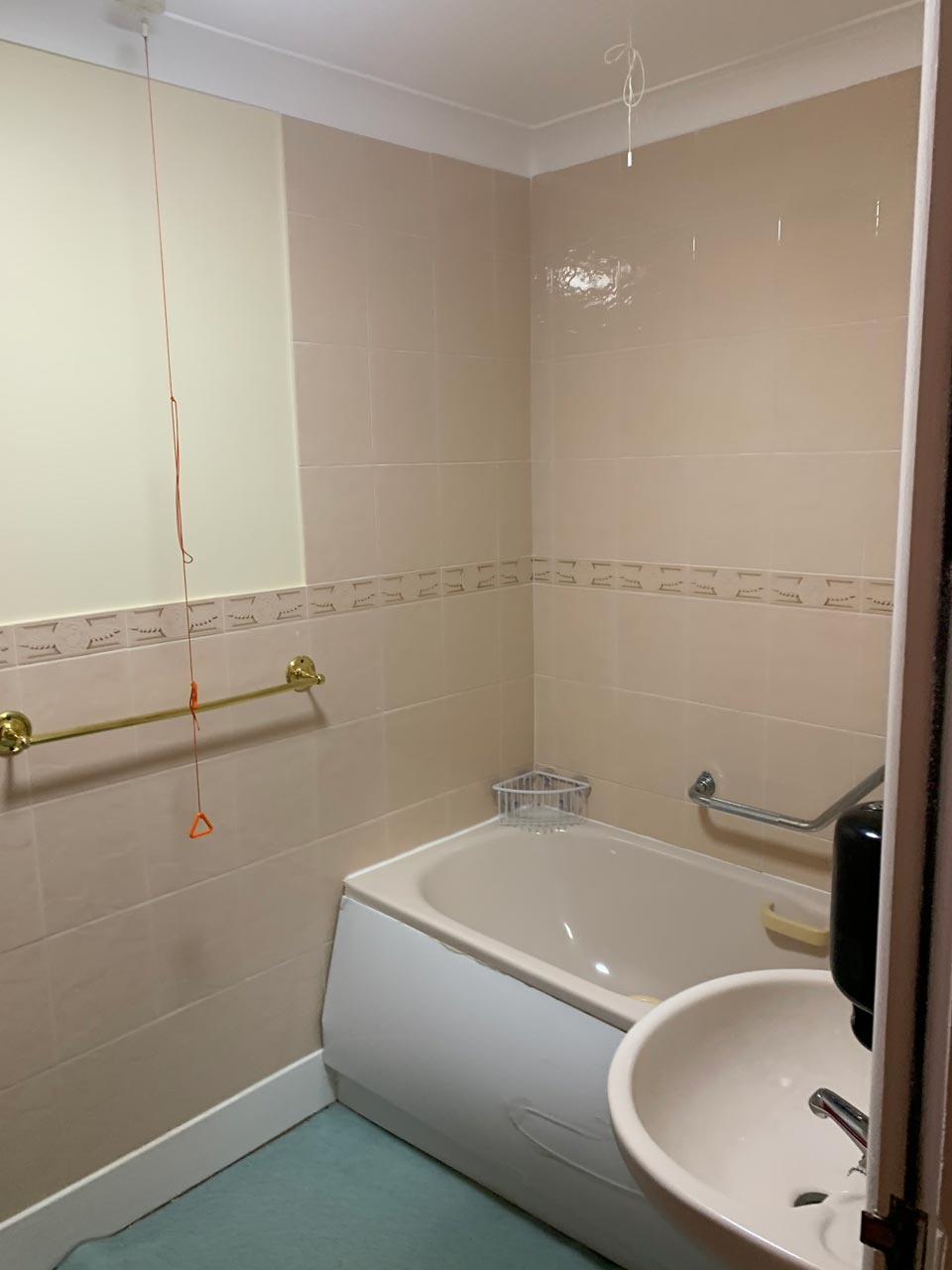 Bathroom Wet Room Fitting Southbourne Care Home Before