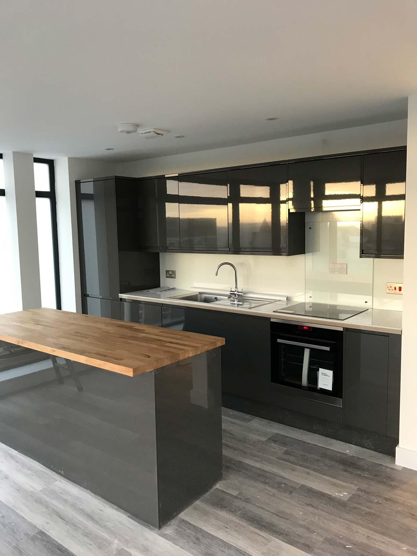 Kitchen Fit for a New Build in Hinton Road Bournemouth by Emerald Builders