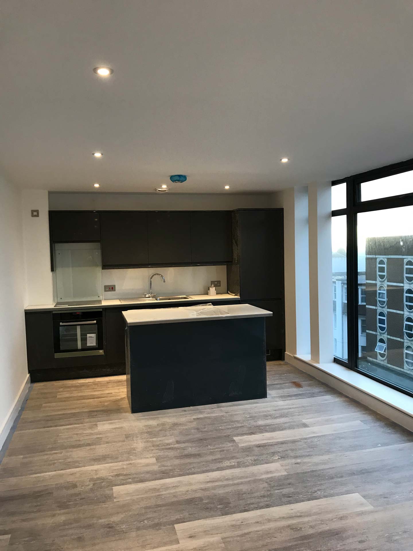 Kitchen Fit for a New Build in Hinton Road Bournemouth by Emerald Builders