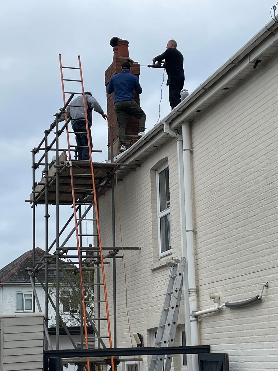 Chimney Removal Winton Bournemouth - Before - Emerald Builders Ltd